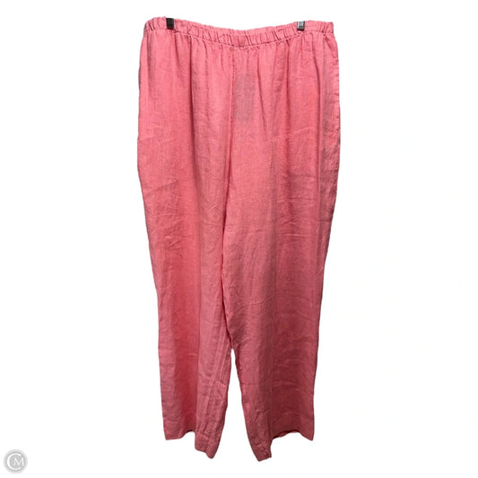 Pants Linen By Bryn Walker In Coral, Size: Xxl