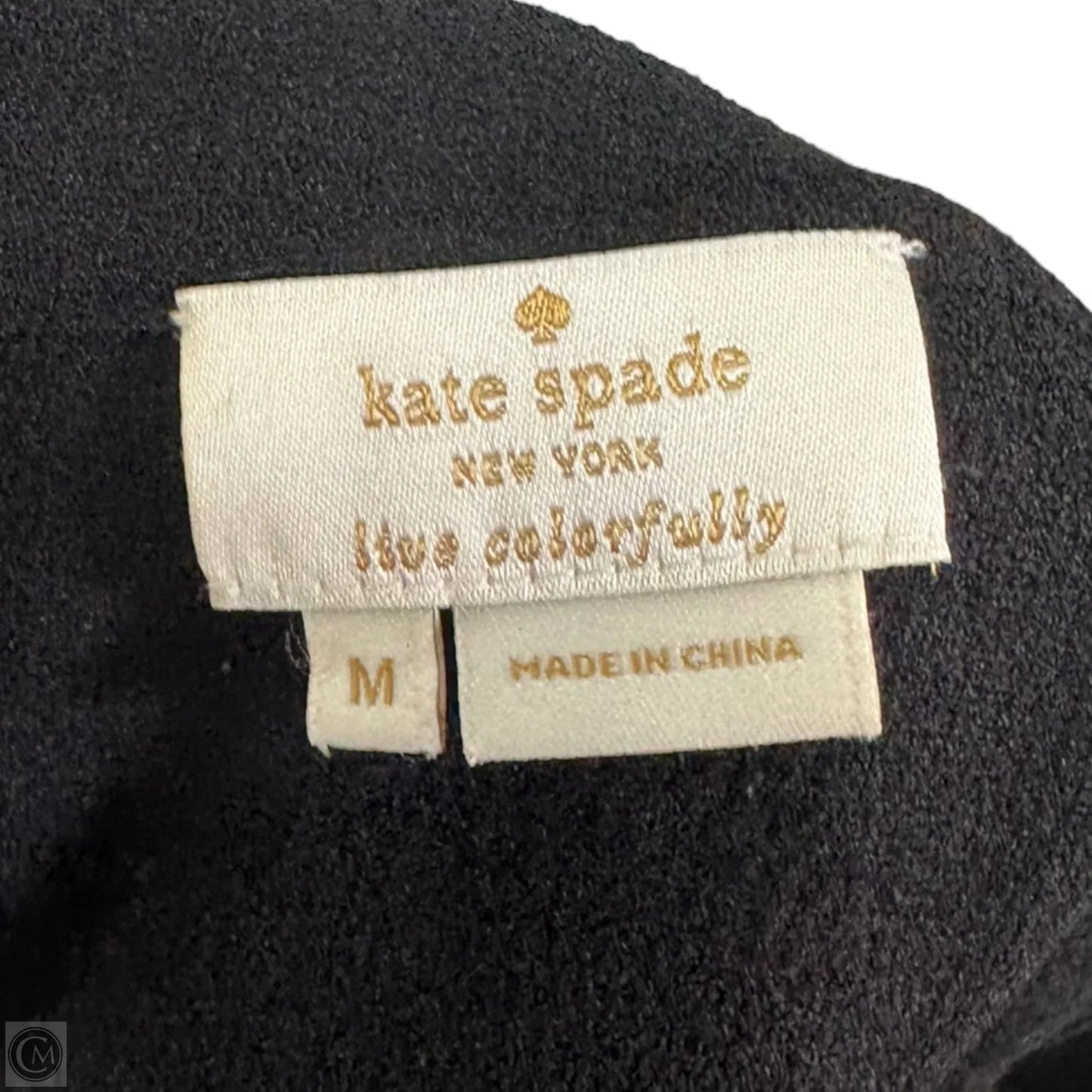 Linda Peplum Top Designer By Kate Spade In Black, Size: M