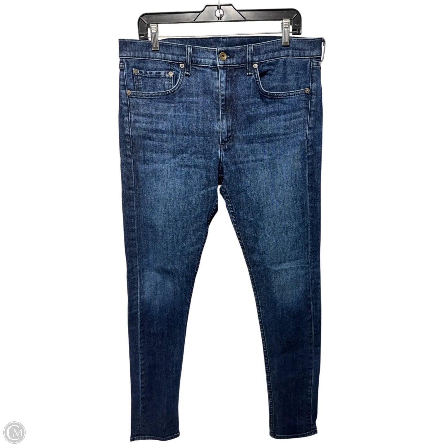 Fit 1 Extra Slim Jeans By Rag & Bones Jeans In Blue Denim, Size: 14/34