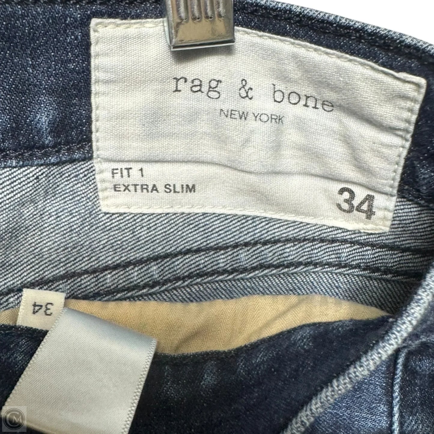 Fit 1 Extra Slim Jeans By Rag & Bones Jeans In Blue Denim, Size: 14/34