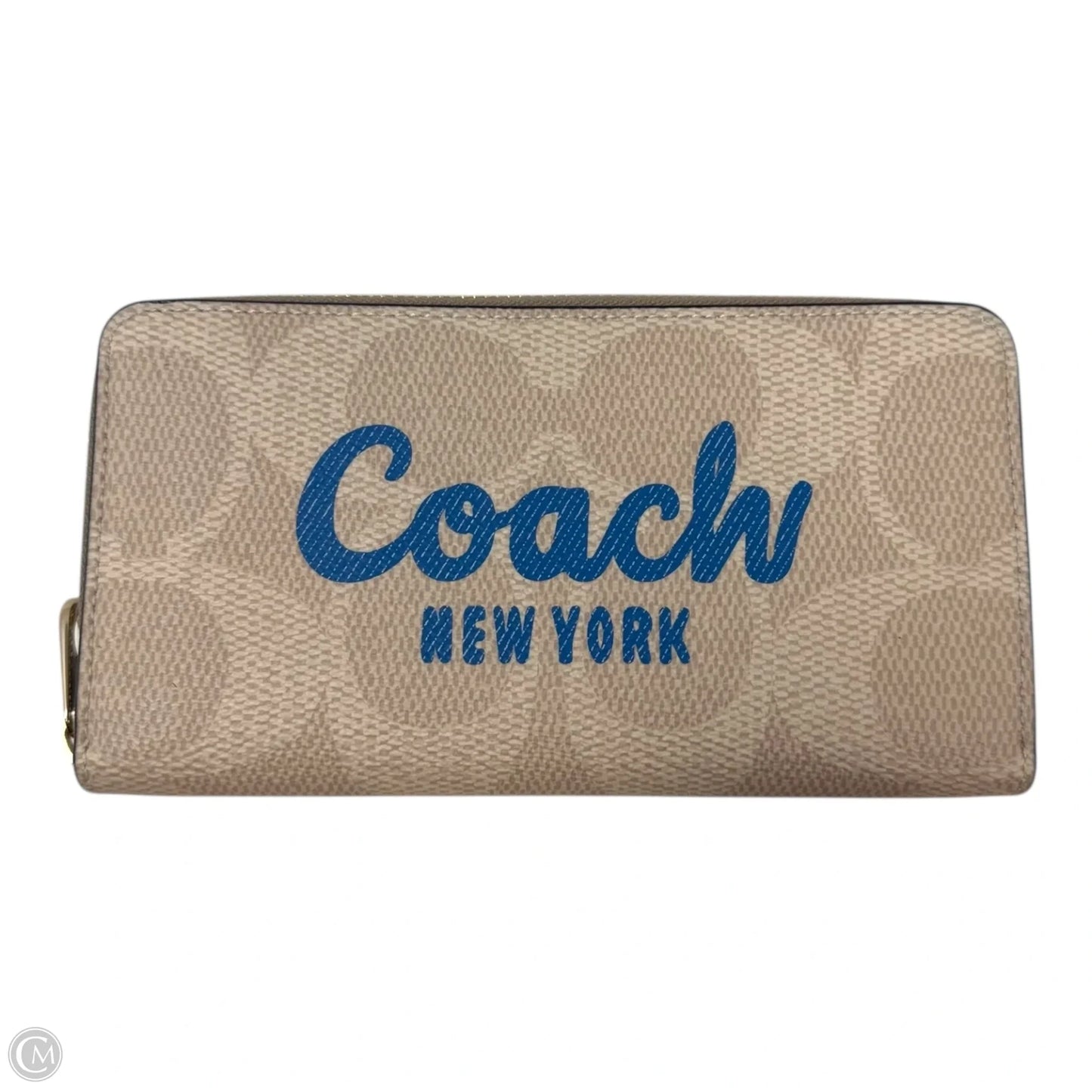 Monogram Long Zip Around Wallet Designer By Coach, Size: Large