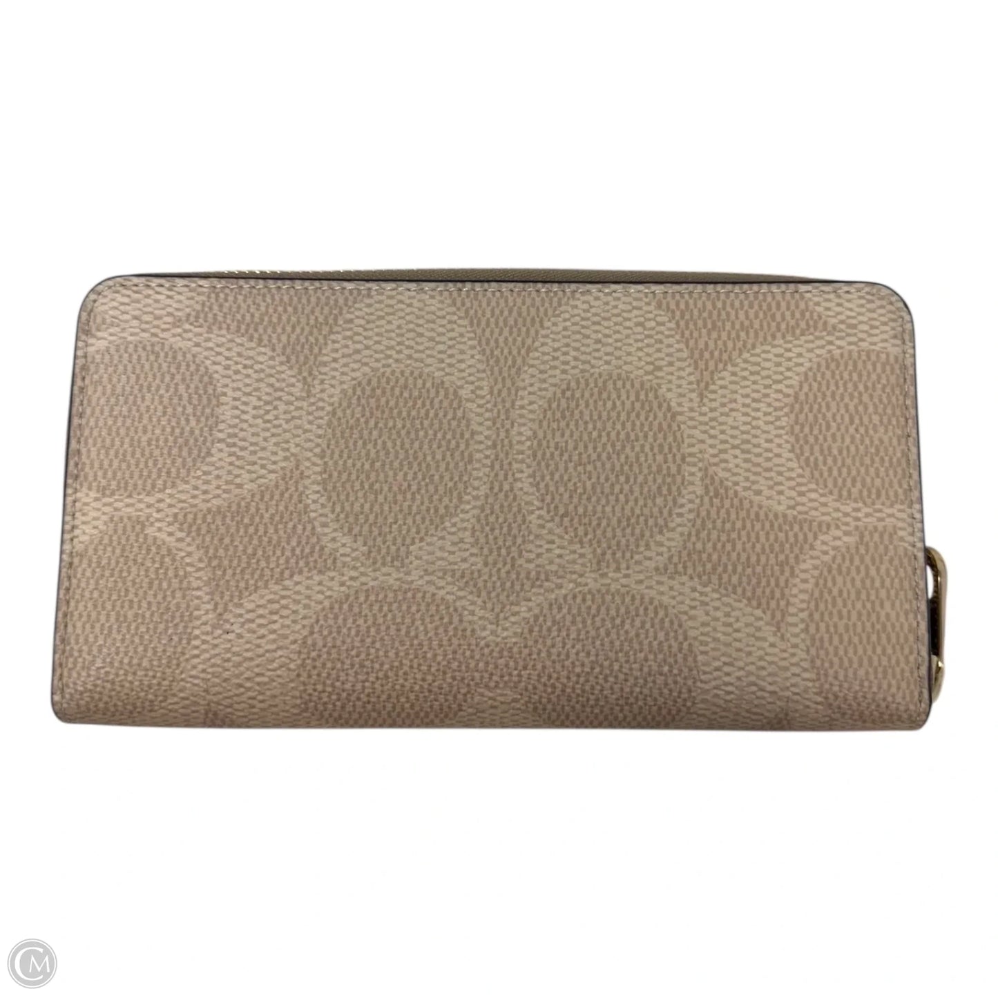 Monogram Long Zip Around Wallet Designer By Coach, Size: Large