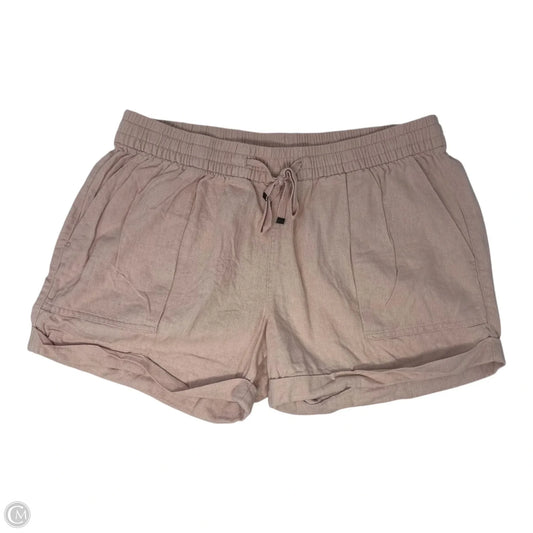 Linen Blend Shorts By Old Navy In Peach, Size: M