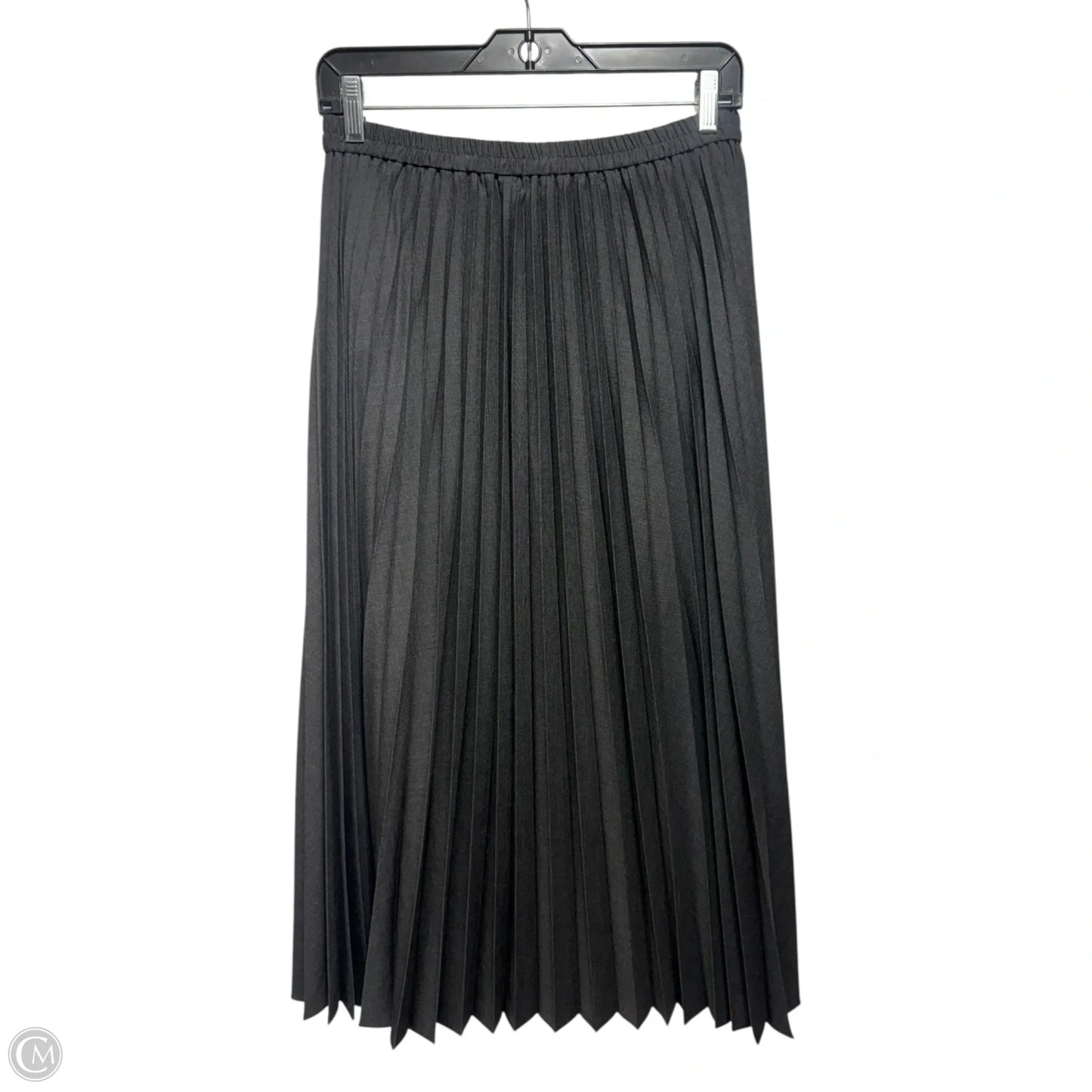 Pleated Skirt Maxi By Uniqlo In Grey, Size: 4