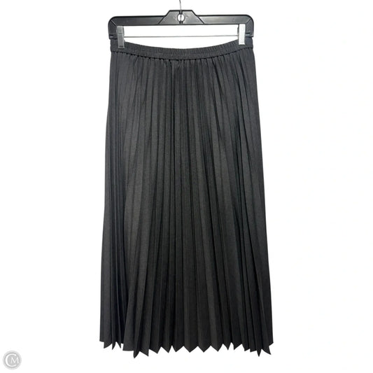 Pleated Skirt Maxi By Uniqlo In Grey, Size: 4