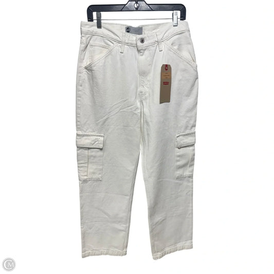 ‘94 Baggy Cargo Silver Tab Jeans Wide Leg By Levis In Cream, Size: 10