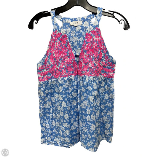 Top Sleeveless By Thml In Blue & Pink, Size: Xs