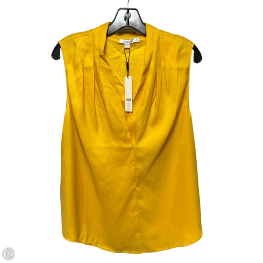 Top Sleeveless By Chicos In Yellow, Size: 14