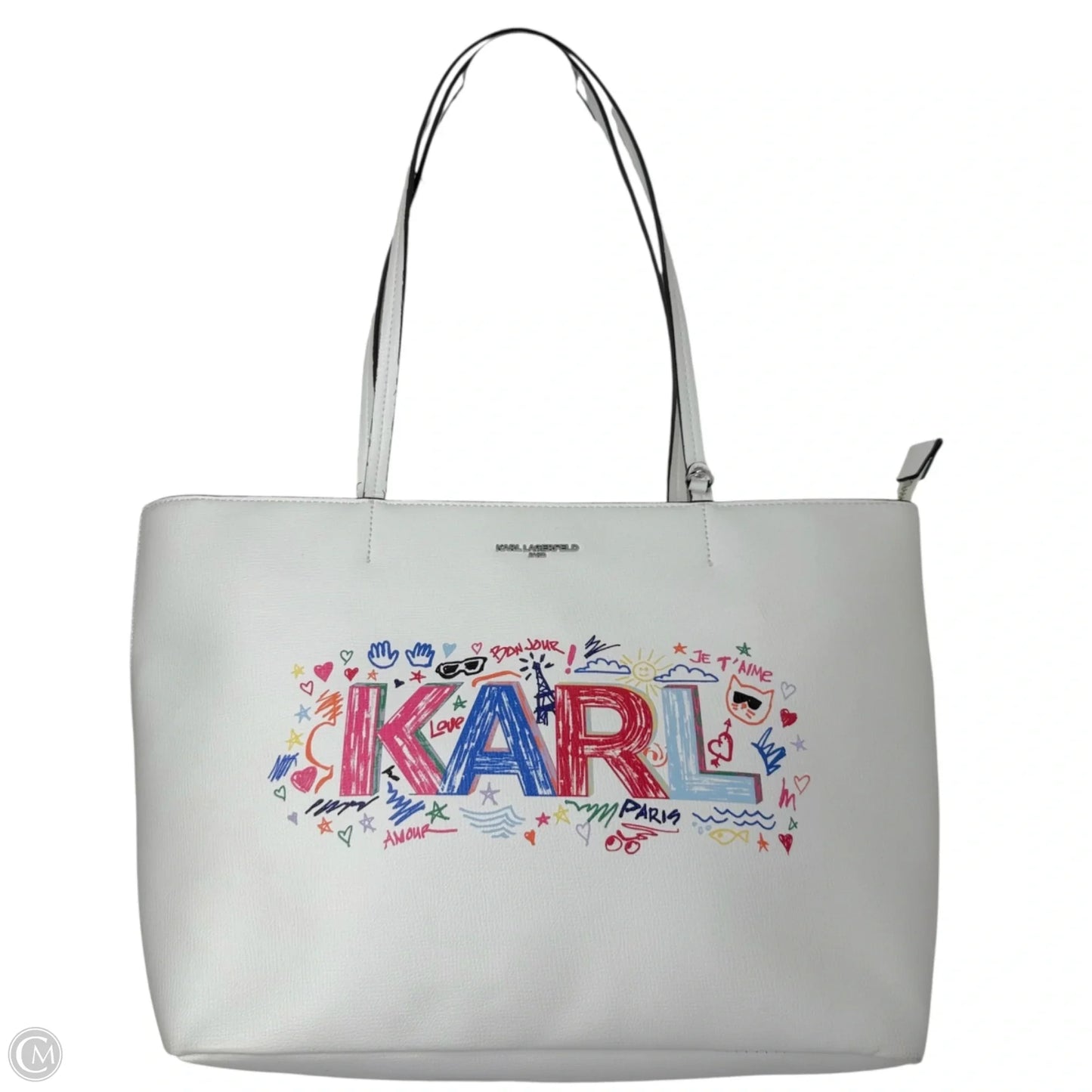 Adele Tote Designer By Karl Lagerfeld, Size: Large