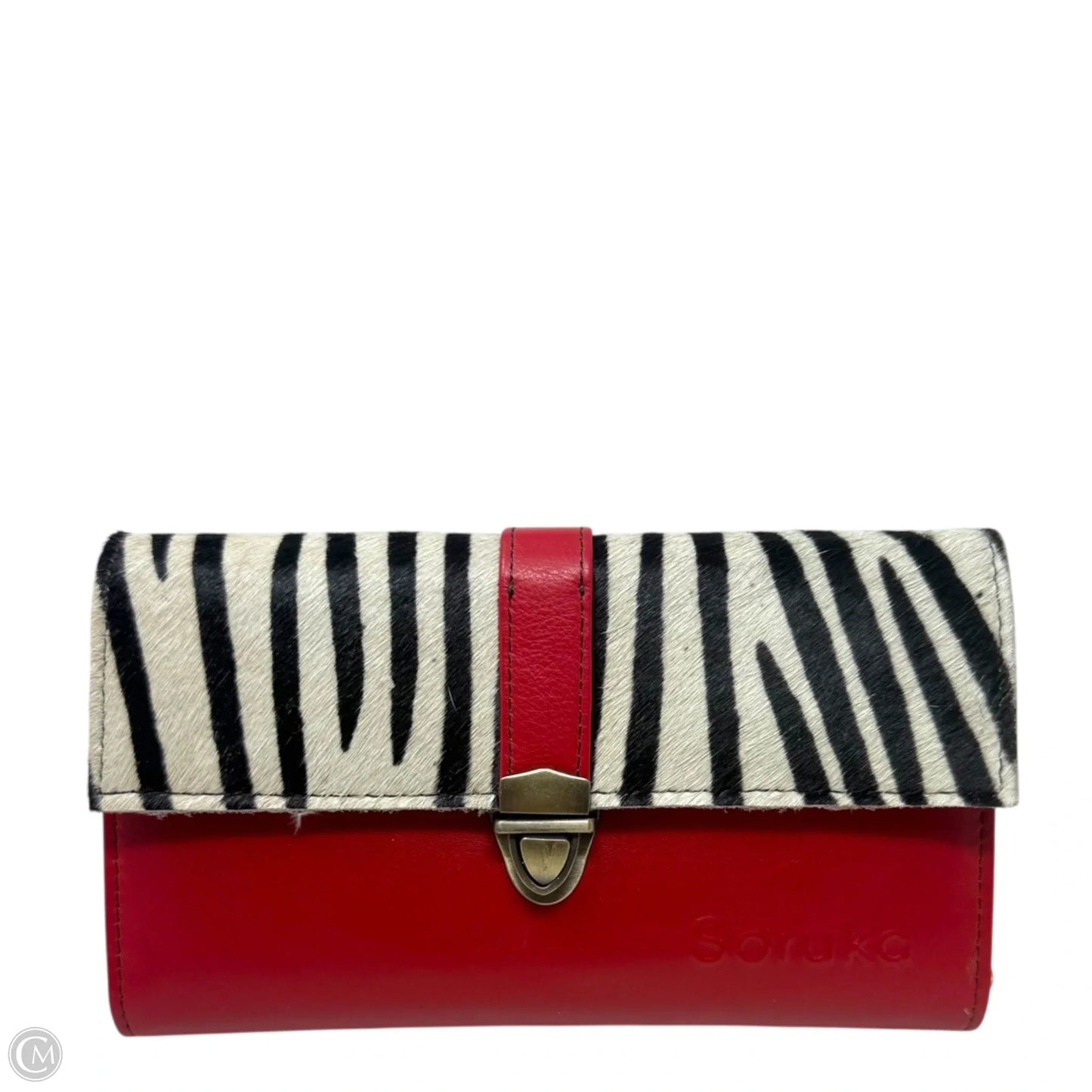 Ollie Leather Clutch Wallet By Soruka, Size: Large