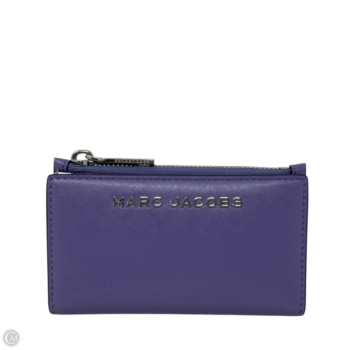 Medium Leather Compact Wallet Designer By Marc Jacobs, Size: Small