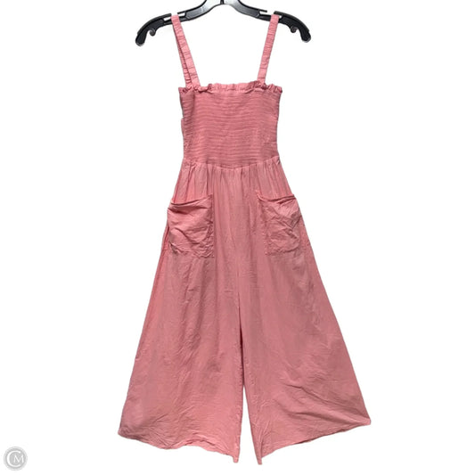 Wide Leg Jumpsuit By Petal & Pup In Pink, Size: 2