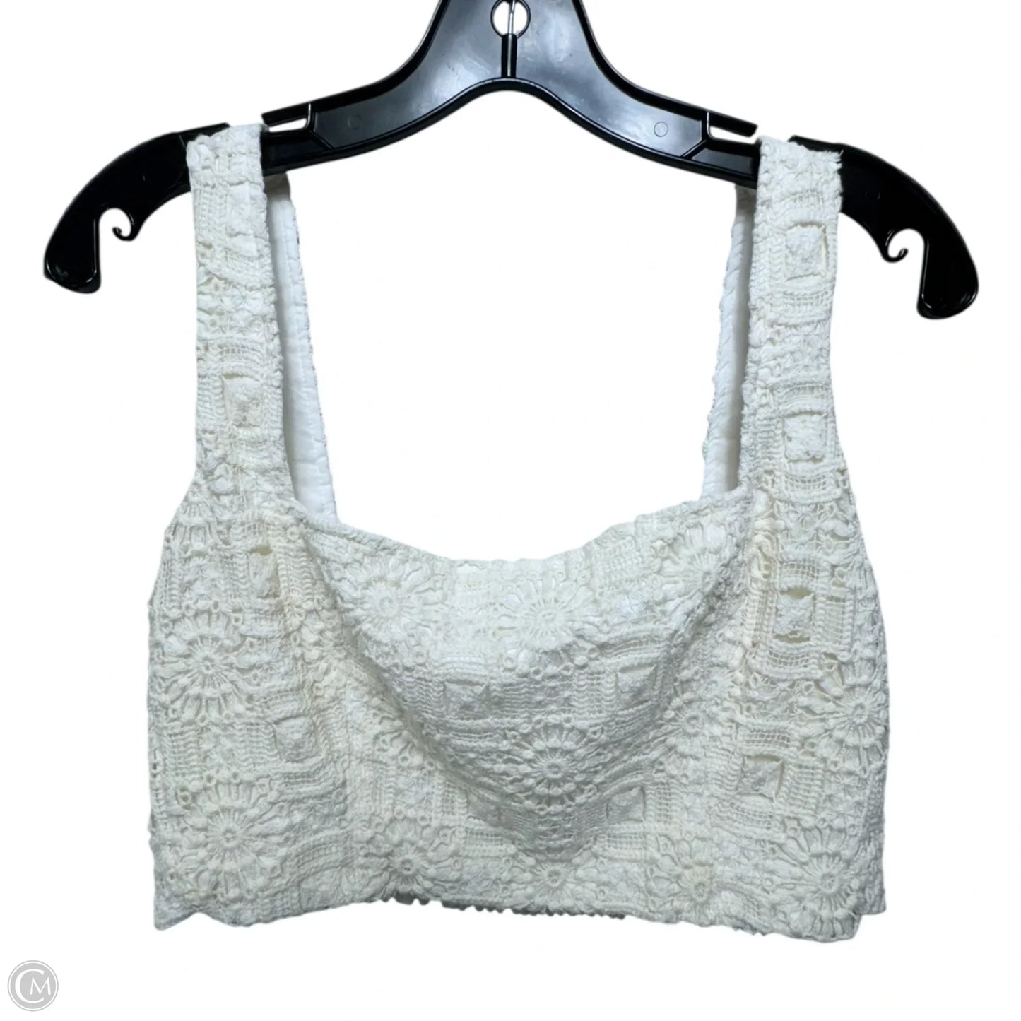 Kosia Jardim Linen-Blend Top By Agua Bendita In Cream, Size: M