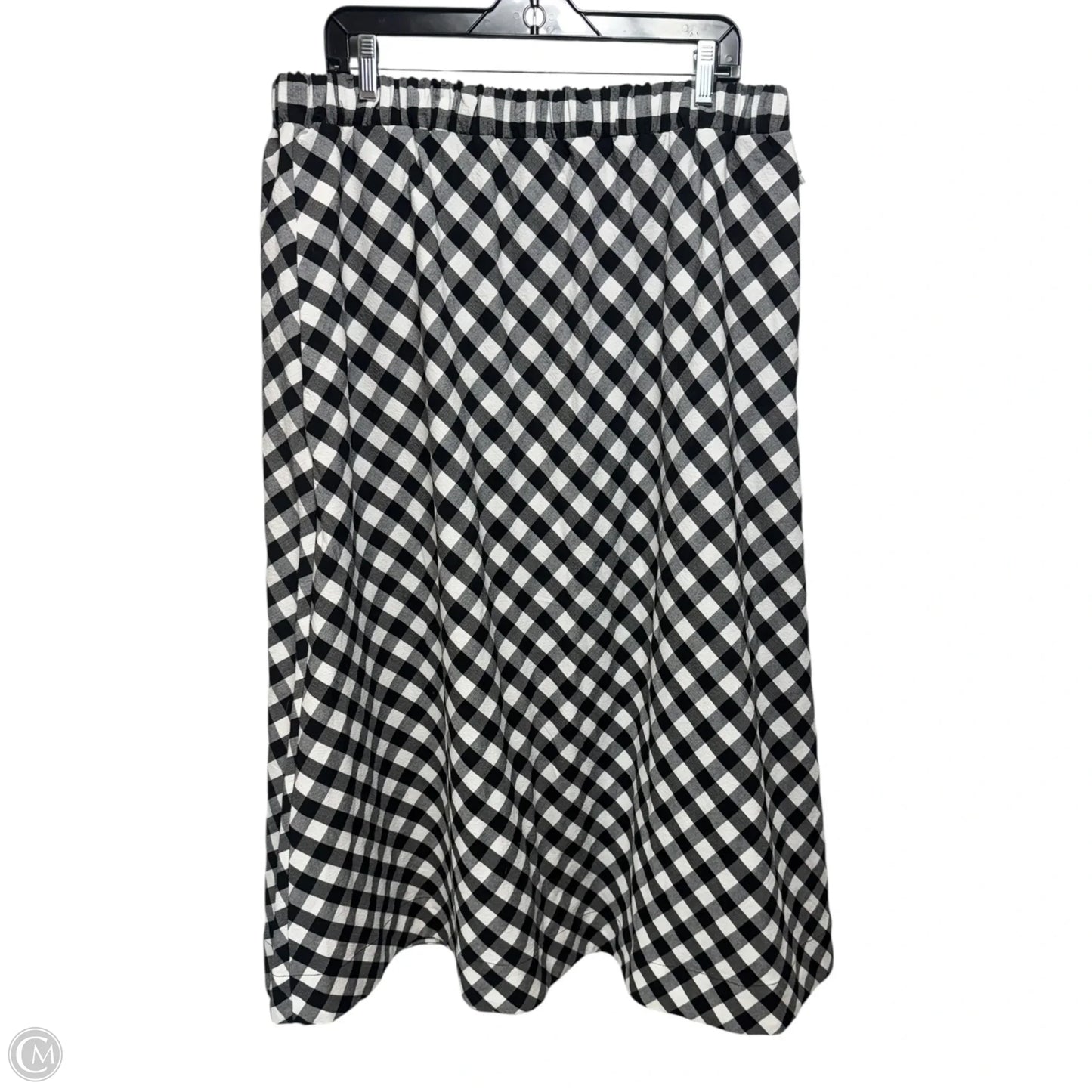 Skirt Maxi By Maeve In Checkered Pattern, Size: Xl