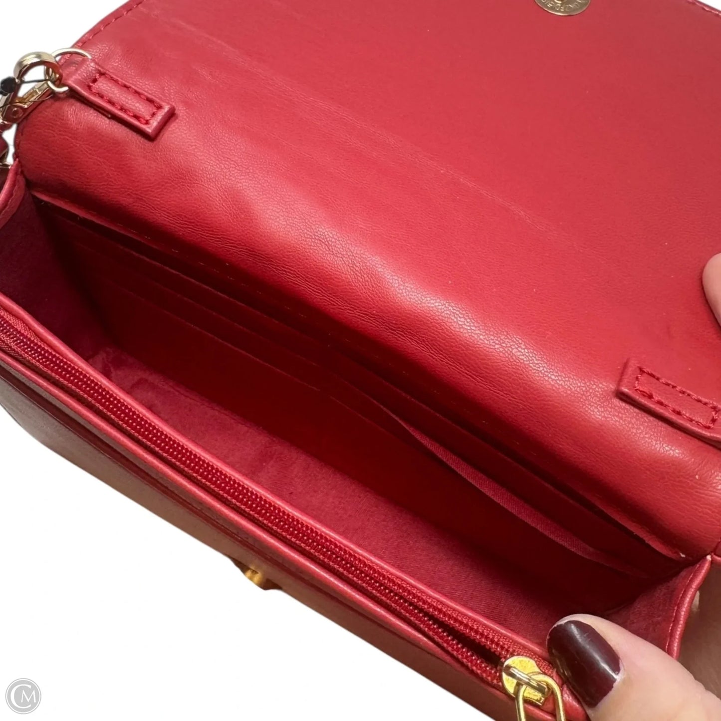 Vegan Leather Diamond Quilted Crossbody By Badgley Mischka, Size: Small