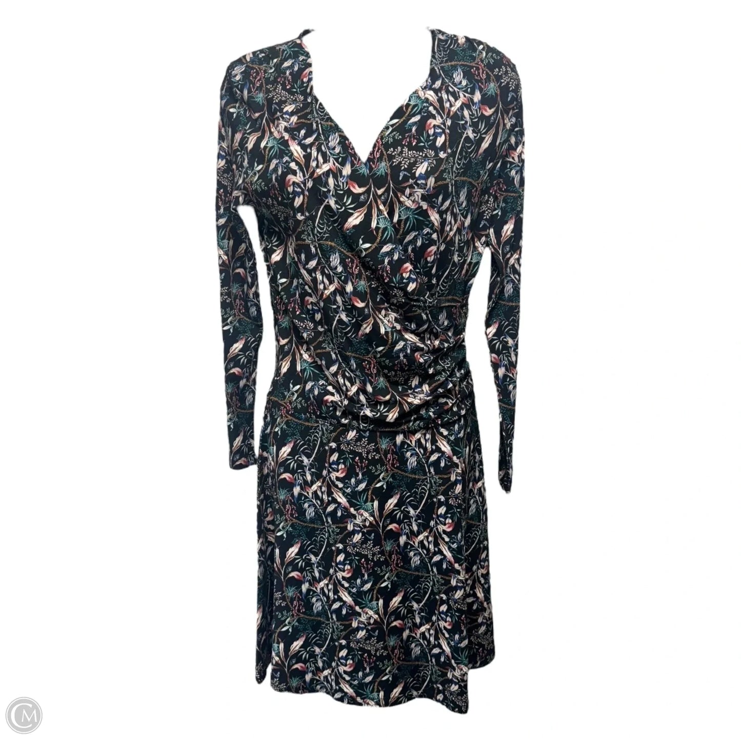 Long Sleeve Mid-Length Dress By La Fee Maraboutee In Floral Print, Size: Xs