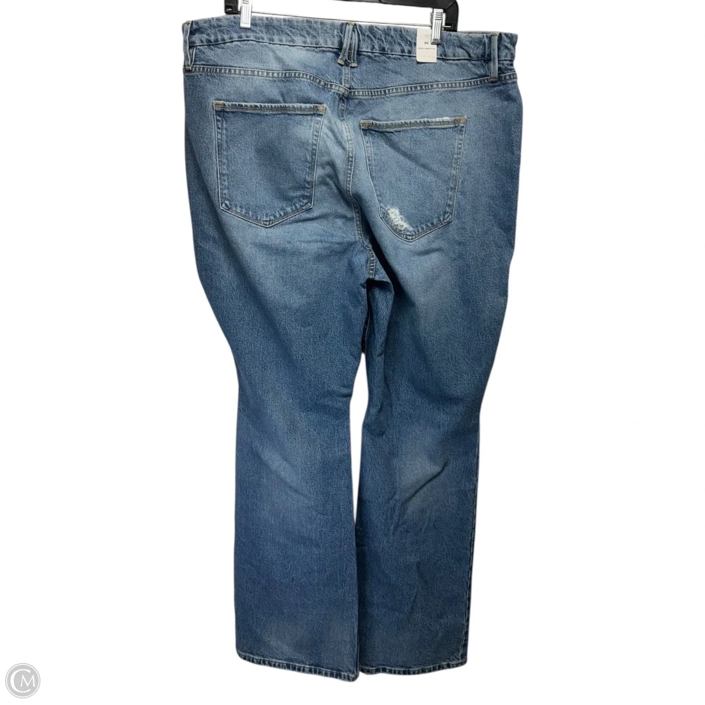 Jeans Straight By Good American In Blue Denim, Size: 20
