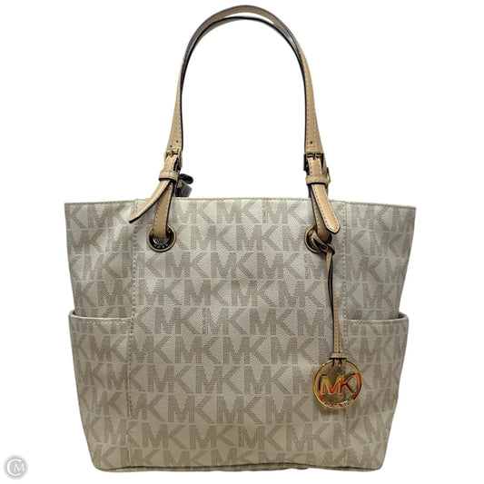 Signature Coated Canvas & Leather Jet Set East West Tote By Michael By Michael Kors, Size: Medium