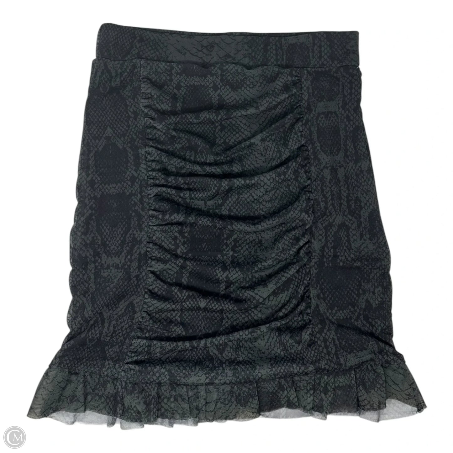 Romi Mesh Mini Skirt By Free People In Snakeskin Print, Size: XS