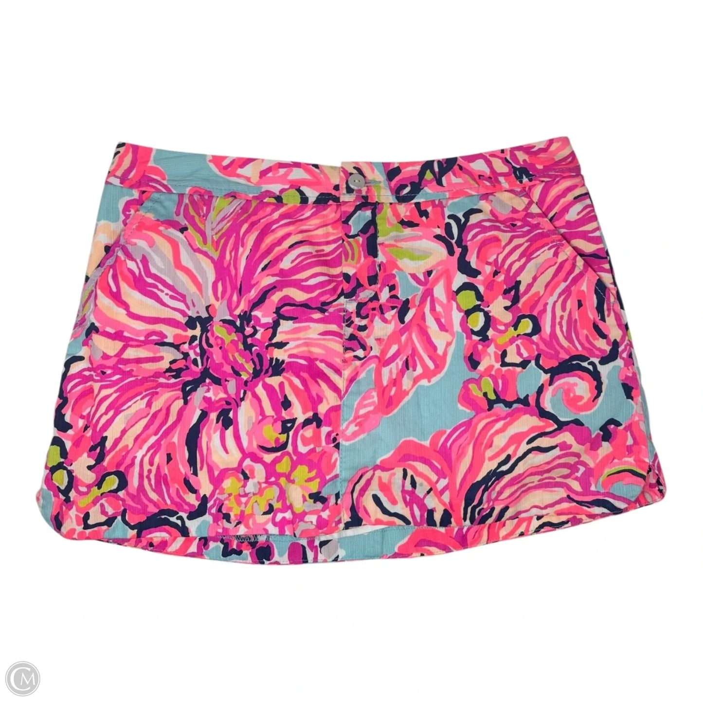 Lorelie Skort Designer By Lilly Pulitzer In Serene Blue Big Escapade, Size: 4