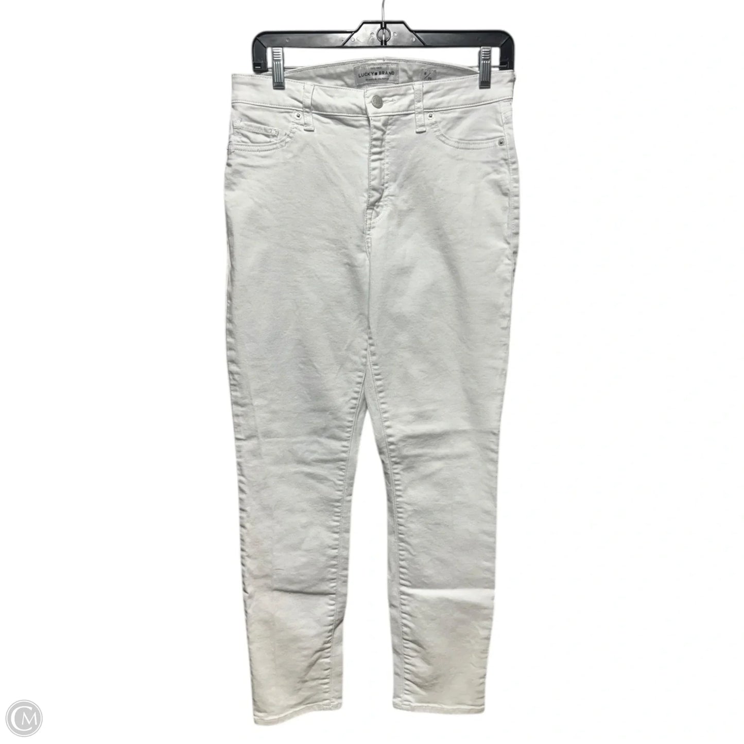 Jeans Skinny By Lucky Brand In White, Size: 8