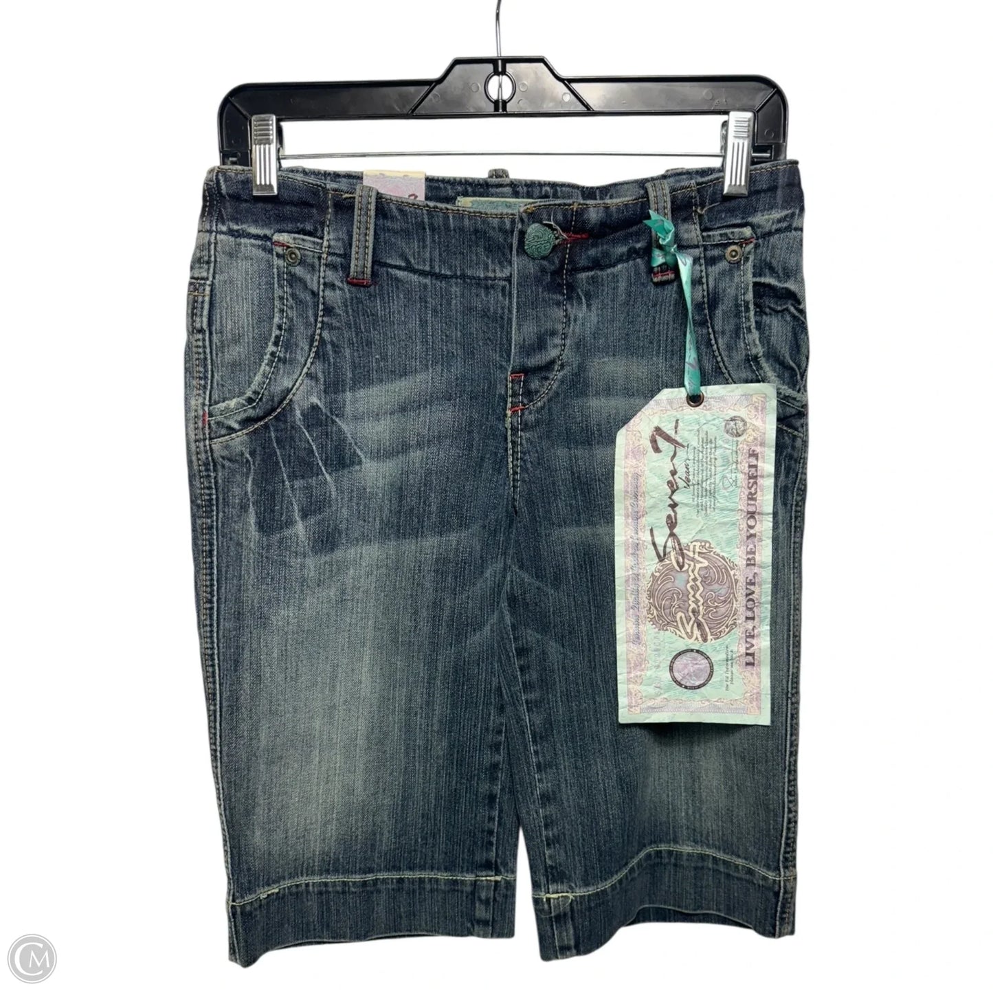 Shorts By Seven 7 In Blue Denim, Size: 6