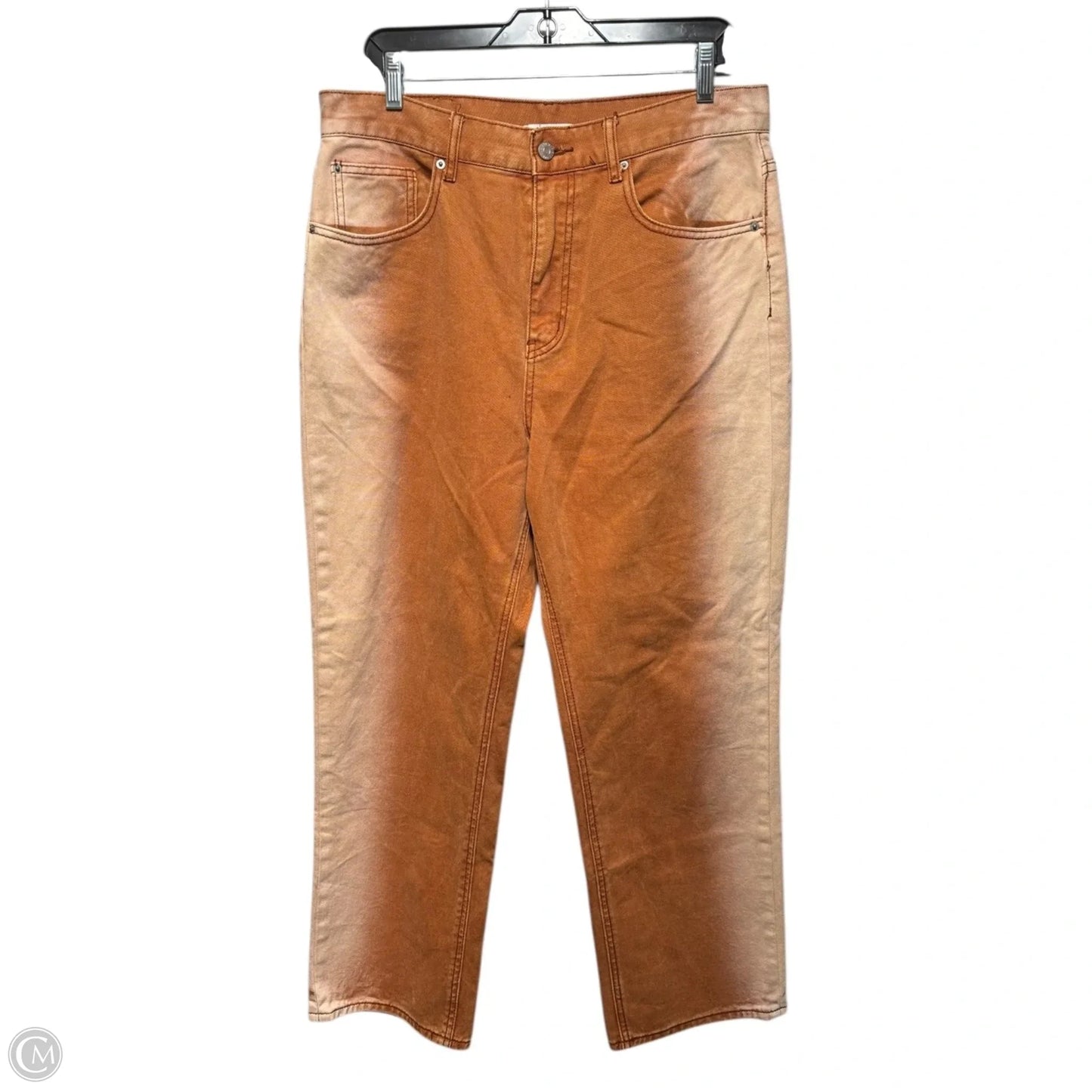 Cowboy Jeans Wide Leg By Bdg In Orange, Size: 14