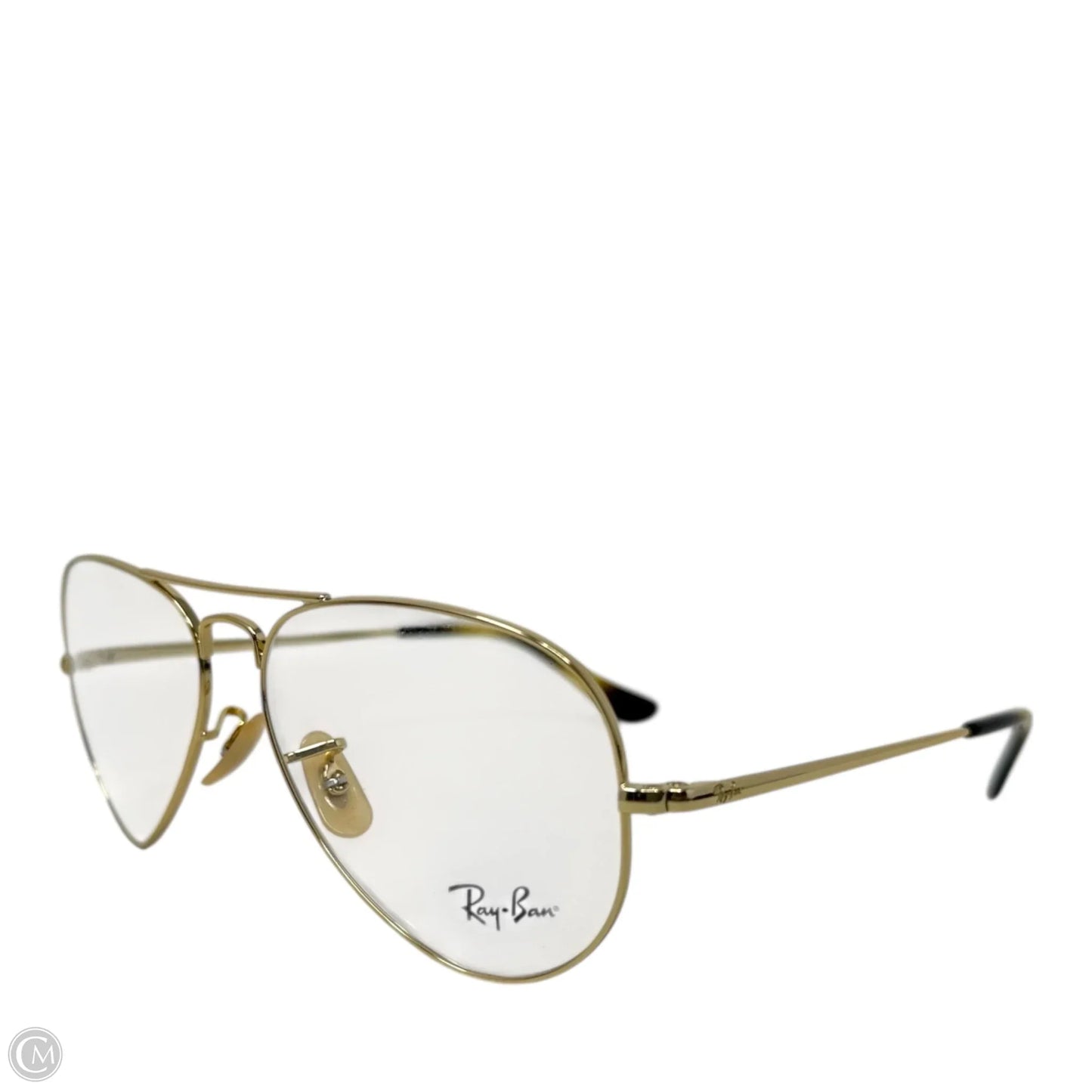 Aviator Optics Eye Glasses Designer By Ray Ban In Polished Arista Gold