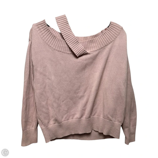 Off Shoulder Sweater By 525 America In Pink, Size: M