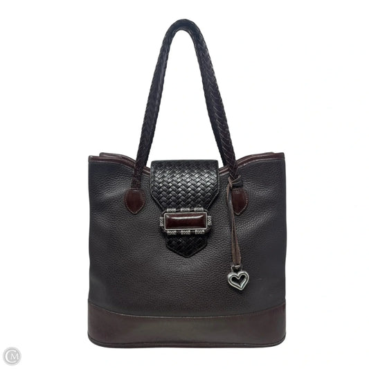 Vintage Handbag Leather By Brighton, Size: Large