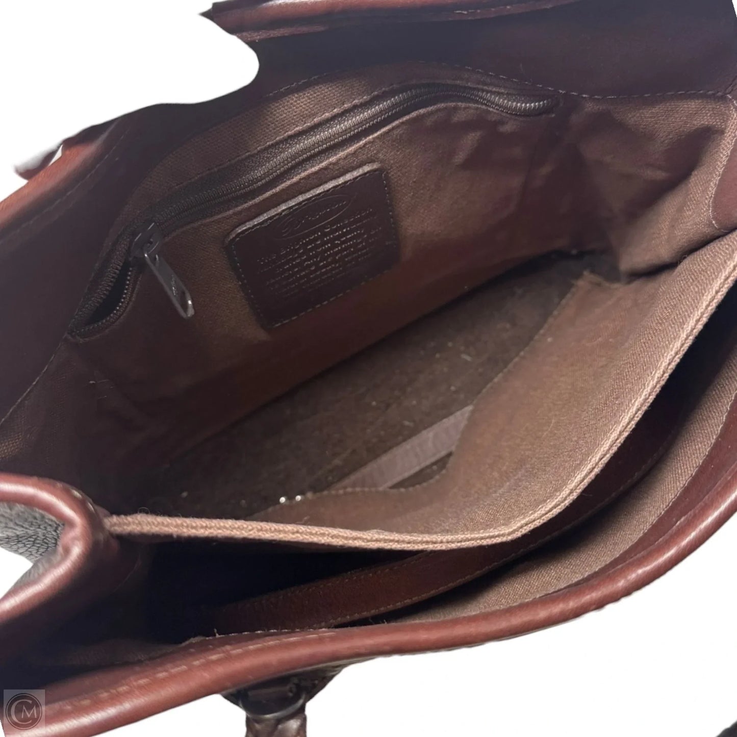 Vintage Handbag Leather By Brighton, Size: Large