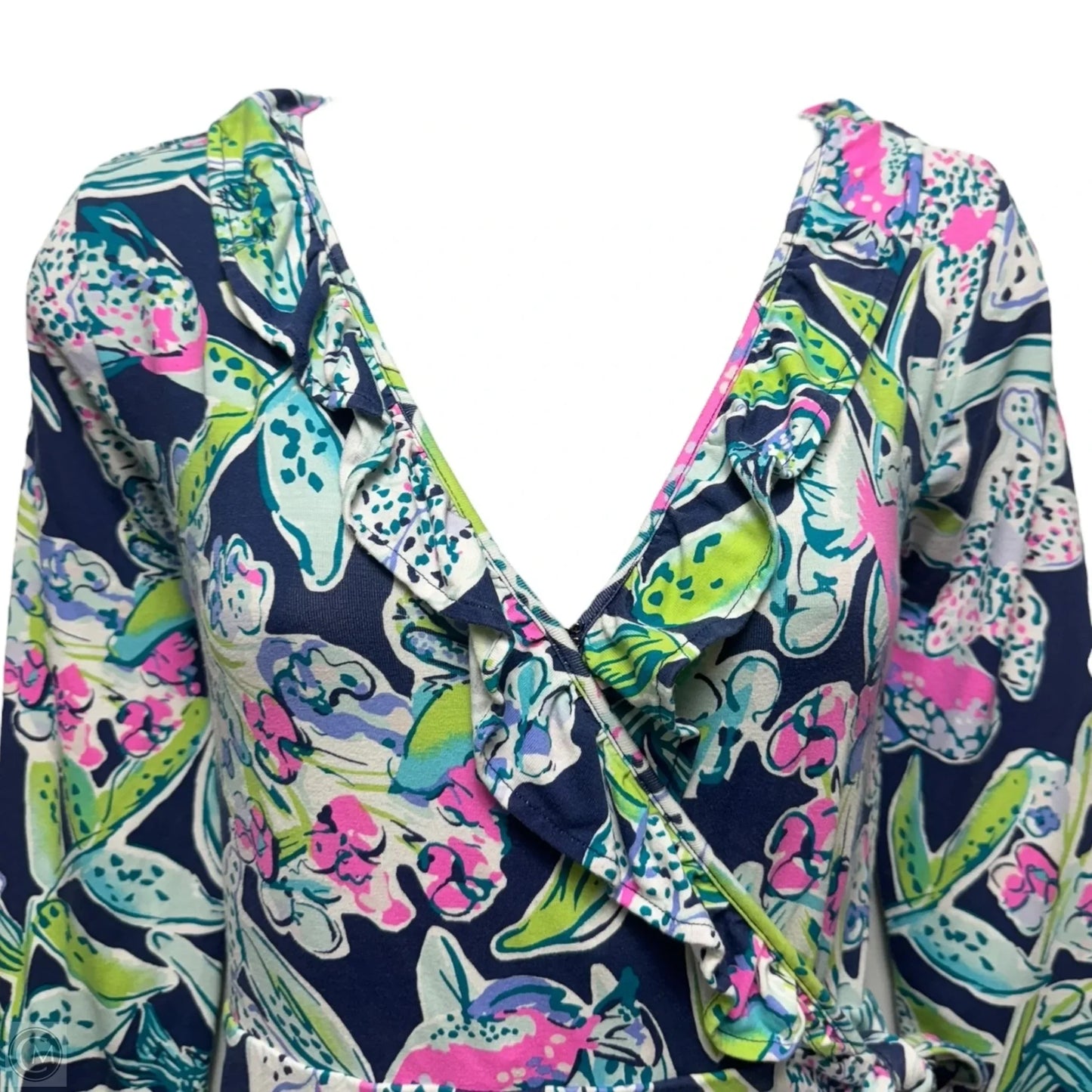 Jessalynne Romper Designer By Lilly Pulitzer In Bright Navy Sway This Way, Size: XS