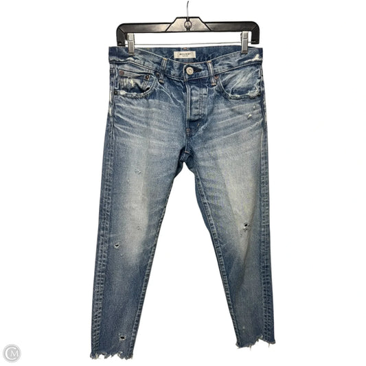 Jeans Straight By Moussy In Blue Denim, Size: 4