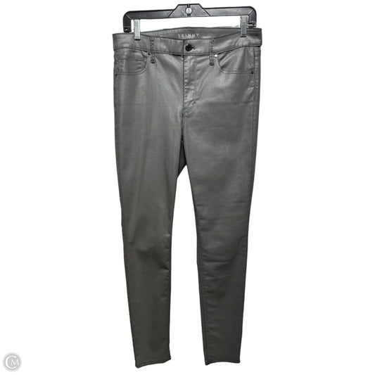 High Rise Coated Skinny Jeans By White House Black Market In Grey, Size: 8