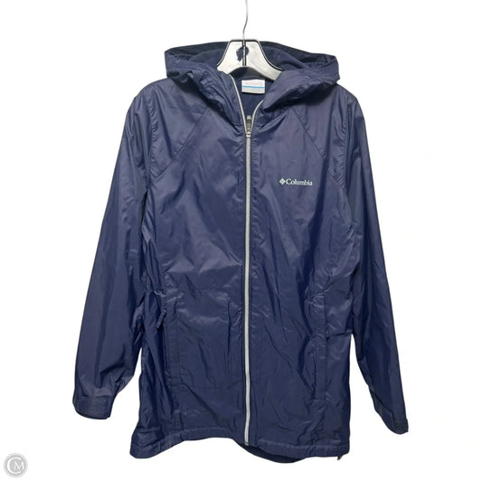 Jacket Windbreaker By Columbia In Navy, Size: S