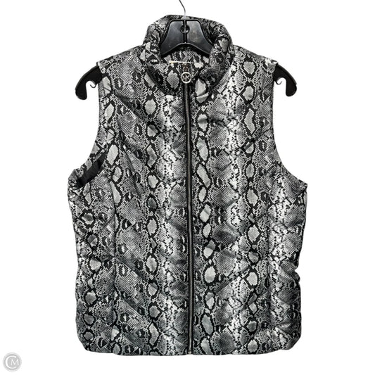 Vest Puffer & Quilted By Michael By Michael Kors In Snakeskin Print, Size: M