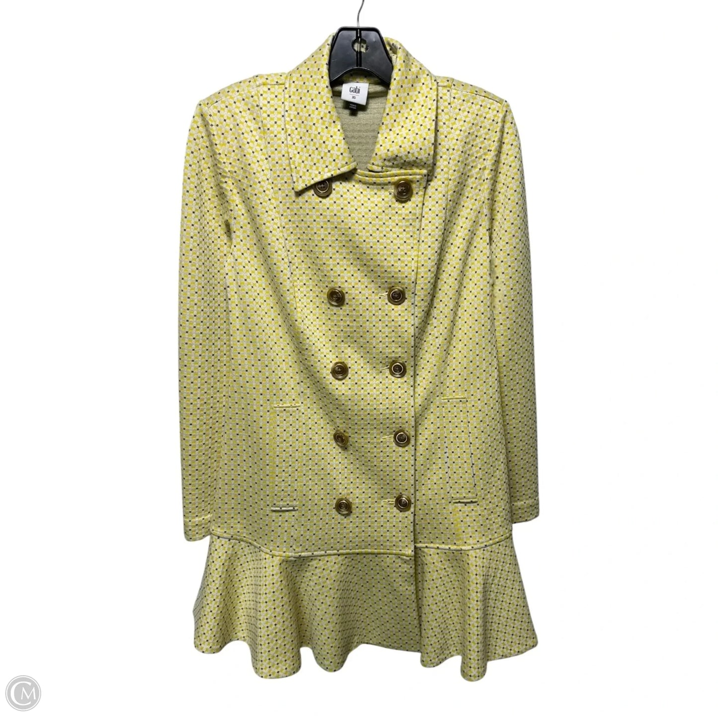 Coat Other By Cabi In Yellow, Size: Xs