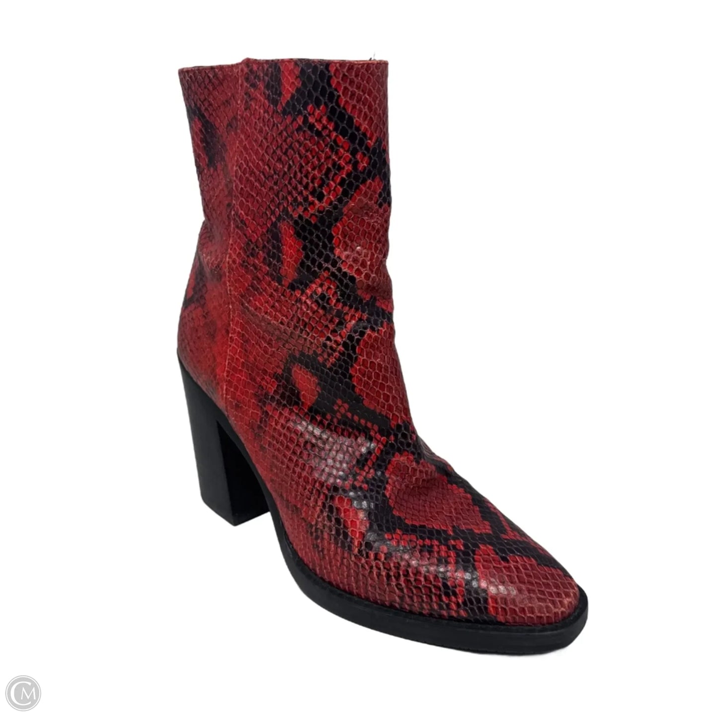 Boots Designer By Stuart Weitzman In Snakeskin Print, Size: 7