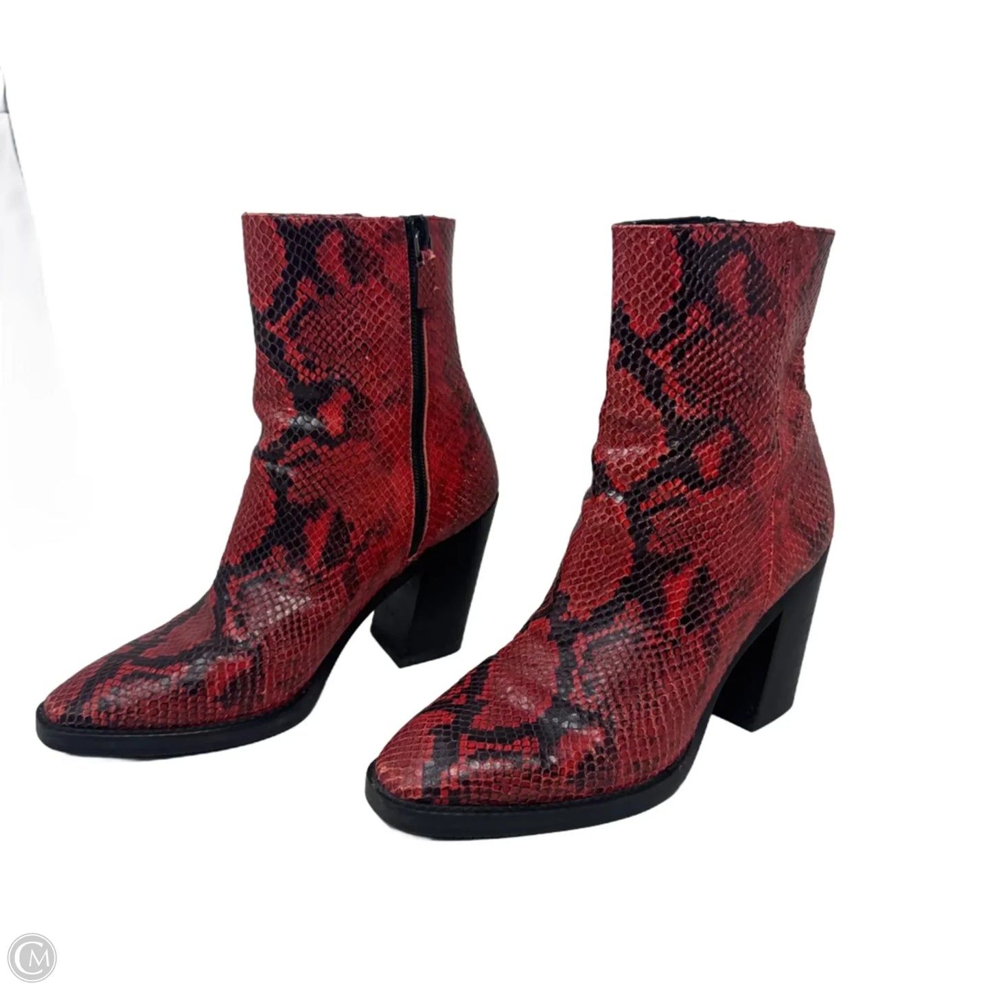 Boots Designer By Stuart Weitzman In Snakeskin Print, Size: 7