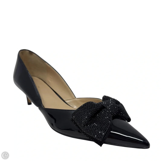 Crystal Bow D'Orsay Patent Pumps By Ann Taylor In Black, Size: 8.5