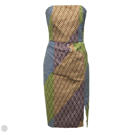 Strapless Patchwork Dress Casual Short By Saturday Kate Spade In Multi-colored, Size: 4