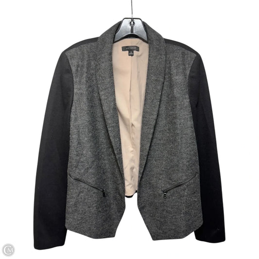 Blazer By Ann Taylor In Black & Grey, Size: 10
