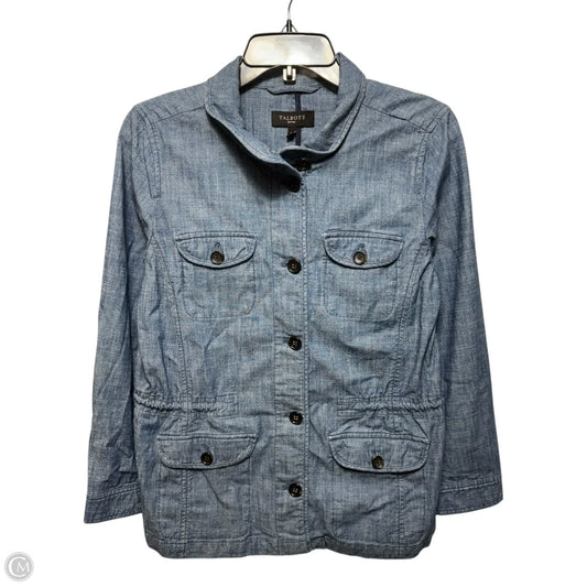 Jacket Denim By Talbots In Blue Denim, Size: Mp