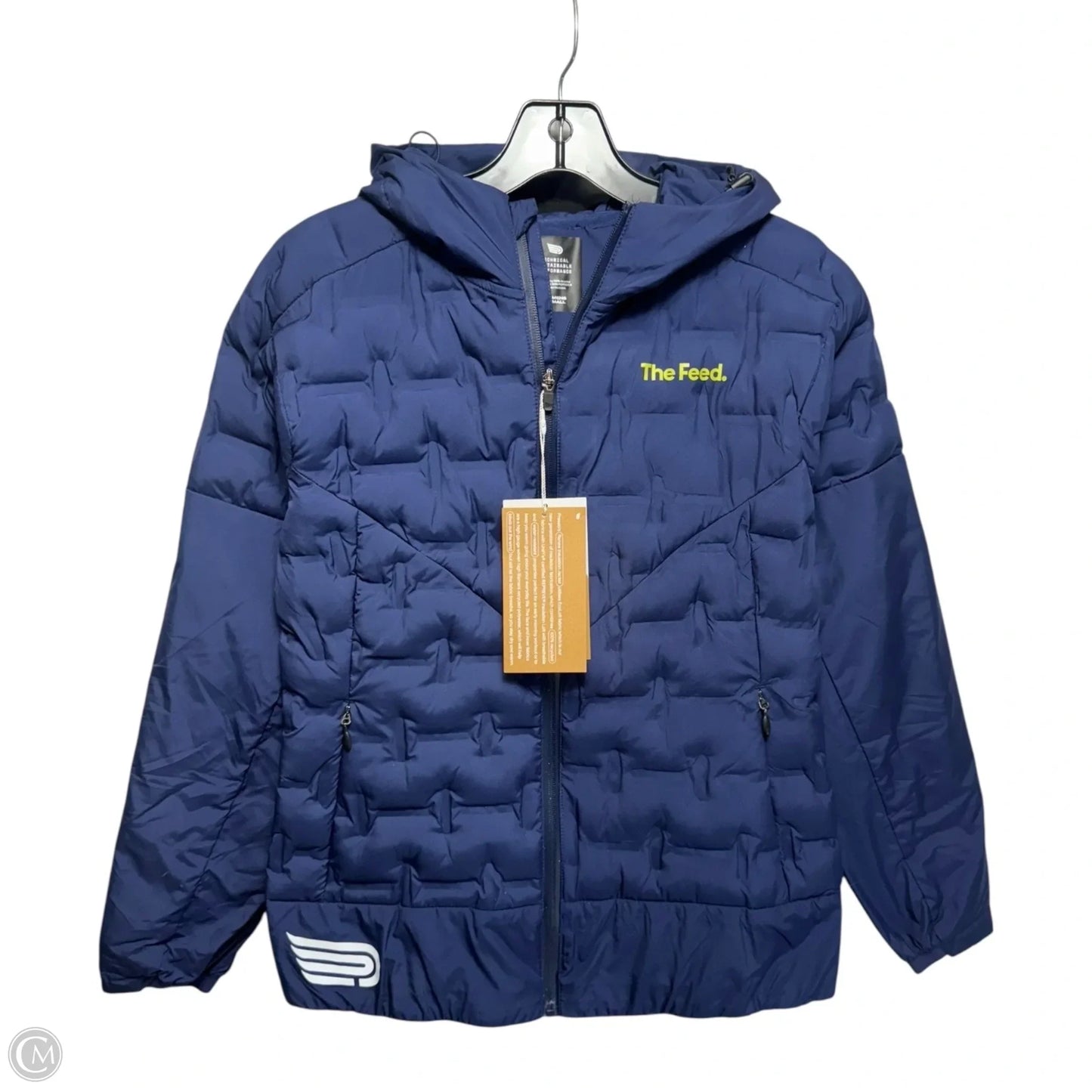 Jacket Puffer & Quilted By The Feed In Navy, Size: Xs