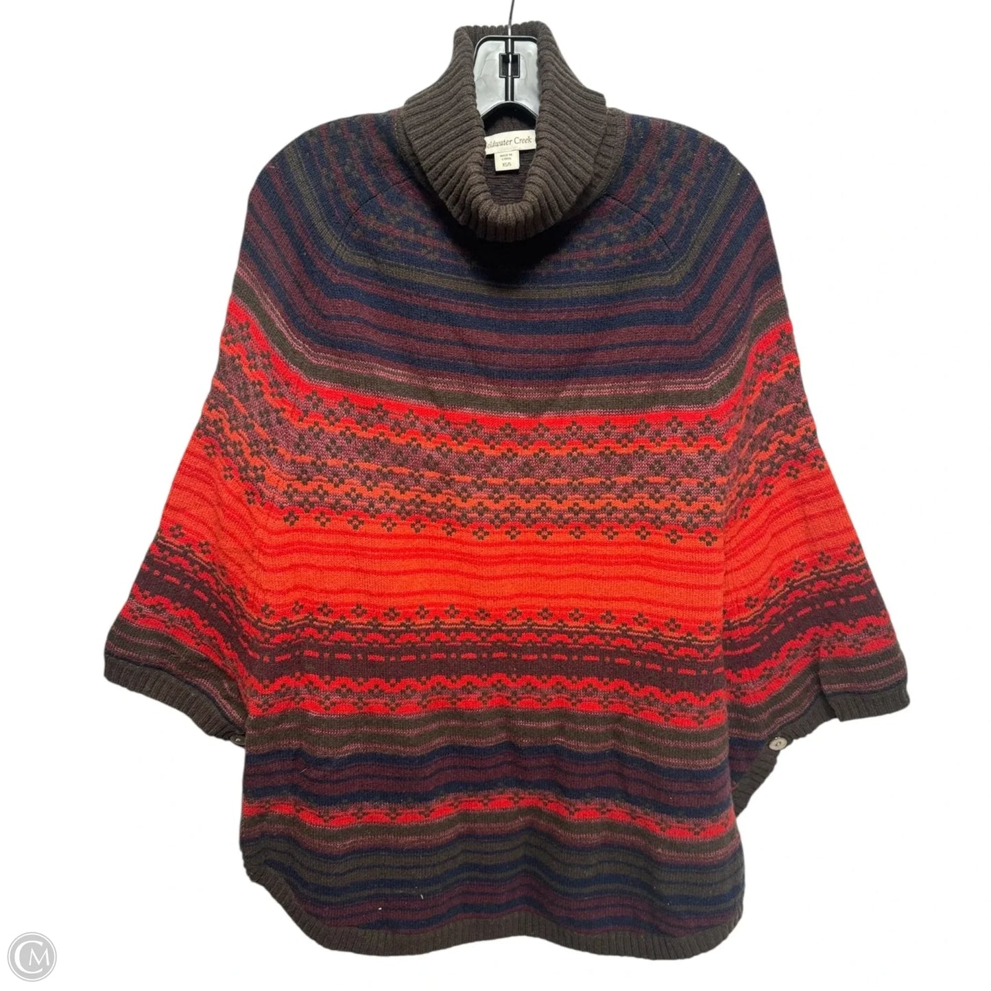 Poncho By Coldwater Creek In Multi-colored, Size: S