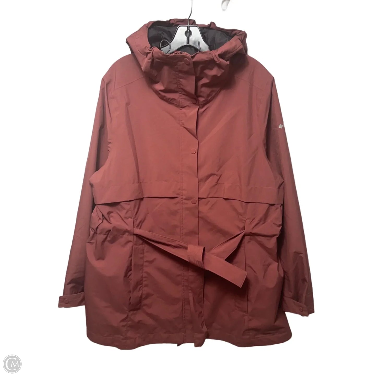 Jacket Windbreaker By Columbia In Mauve, Size: Xl