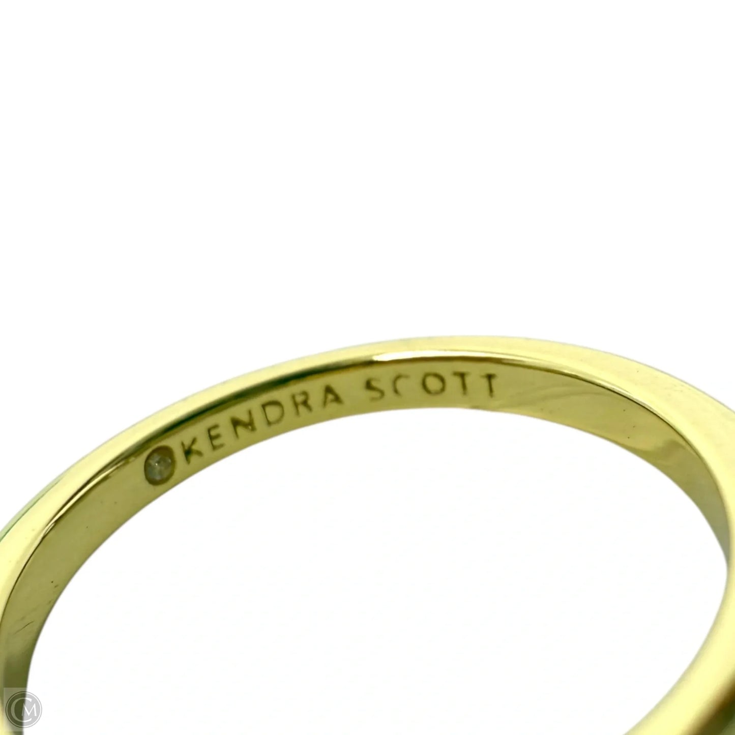 14k Gold Over Brass Anna Band Ring In Marbleized Pink Illusion By Kendra Scott, Size: 7