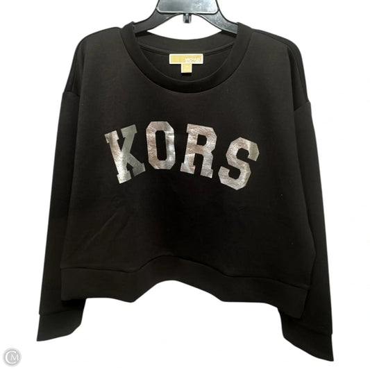 Top Long Sleeve By Michael By Michael Kors In Black, Size: L