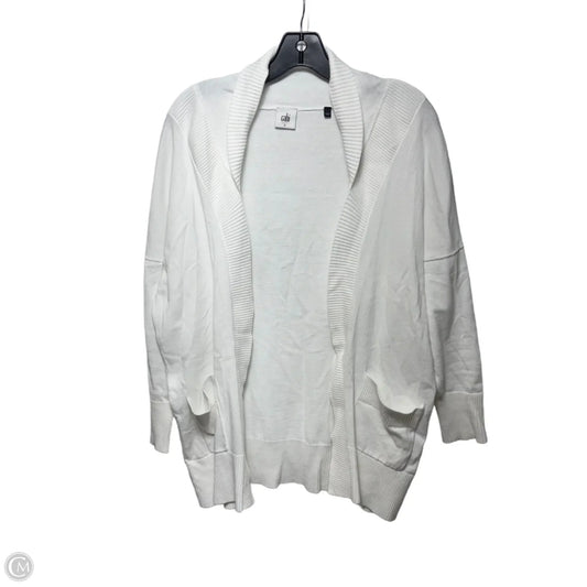 Sweater Cardigan By Cabi In White, Size: S