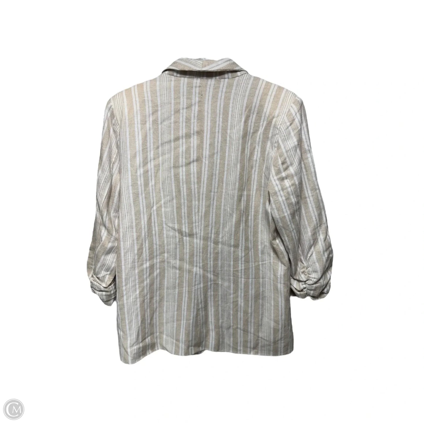 Blazer By Ellen Tracy In Striped Pattern, Size: M
